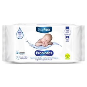 Deep Fresh 40 Adet Probiotics Doğal Yenidoğan Islak Mendili