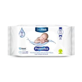 Deep Fresh 40 Adet Probiotics Doğal Yenidoğan Islak Mendili