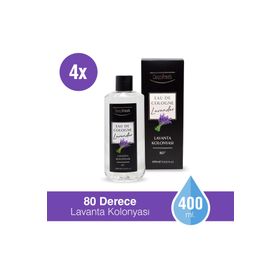 Deep Fresh 4X400 ml 80 Derece Lavanta Kolonyası