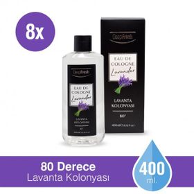 Deep Fresh 8X400 ml 80 Derece Lavanta Kolonyası