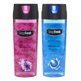 Deep Fresh Juicy Lady & Cool Men 2x500 ml Duş Jeli