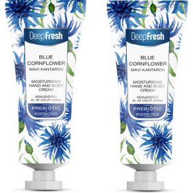 Deep Fresh Prebiyotik Nemlendirici Mavi Kantaron 50 ml 2 Adet El ve Vücut Kremi