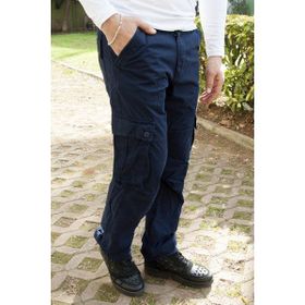 Deepsea 1705421 Lacivert Geniş Kesim Erkek Kargo Pantolon