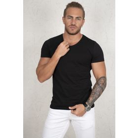 Deepsea 1801165 Siyah Erkek T-Shirt