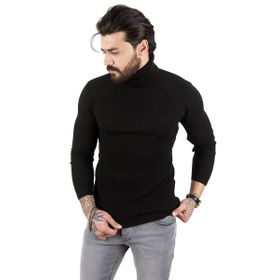 Deepsea 2100016 Lacivert Balıkçı Yaka Erkek Örme Kazak