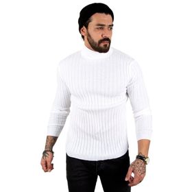 Deepsea 2100017 Camel Yarım Balıkçı Erkek Örme Kazak