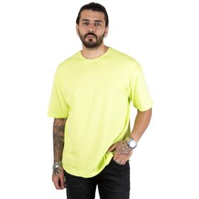 Deepsea 2104167 Yeşil Oversize Bisiklet Yaka Erkek T-shirt