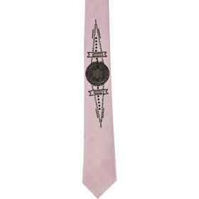 DeepSEA 2107517 Pembe Armalı Taşlı Mendilsiz Kravat