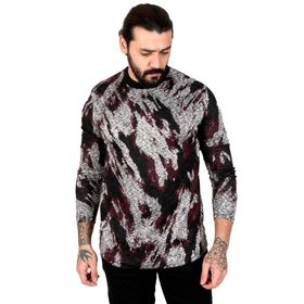 Deepsea 2303108 Bordo Erkek Sweatshirt
