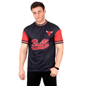 Deepsea 2303131 Bulls Basketbol Siyah Erkek T-shirt