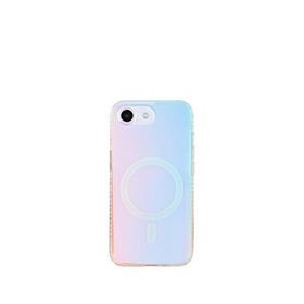 Deercase iPhone 16E Pembe Hologram Kamera Lens Korumalı Magsafe Premium Lansman Uyumlu Telefon Kılıfı
