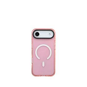 Deercase iPhone 17 Air Uyumlu Premium Darbe Emici Lüks Kamera Korumalı Magsafe Uyumlu Pembe Telefon Kılıfı