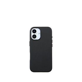 Deercase iPhone 17 Deri Gizli Magsafe Uyumlu Premium Kamera Koruma Darbe Emici Siyah Telefon Kılıfı