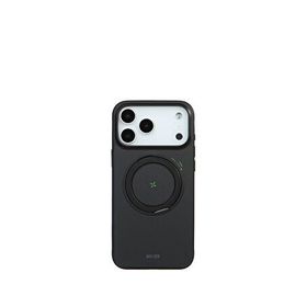 Deercase iPhone 17 Pro Armor Aramid Fiber Darbe Emici Ultra Sağlam Lüks Koruma Magsafe Uyumlu Siyah Telefon Kılıfı
