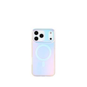 Deercase iPhone 17 Pro Hologramlı Kamera Lens Korumalı Magsafe Uyumlu Premium Beyaz Telefon Kılıfı