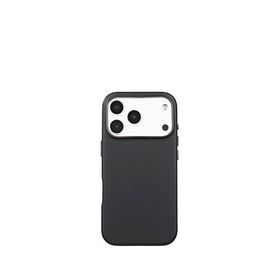 Deercase İphone 17 Pro Max Siyah Gizli Magsafe Uyumlu Premium Kamera Koruma Darbe Emici Deri Telefon Kılıfı