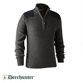 Deerhunter Rogaland Gri L Yarım Fermuarlı Kazak