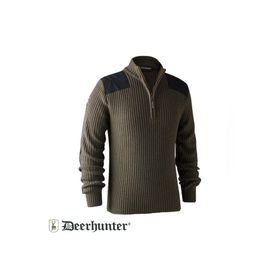 Deerhunter Rogaland L Kahve Yarım Fermuarlı Kazak