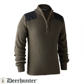 Deerhunter Rogaland XL Kahve Yarım Fermuarlı Kazak