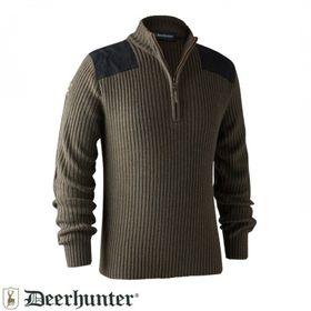 Deerhunter Rogaland XL Kahve Yarım Fermuarlı Kazak