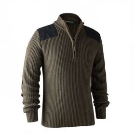 Deerhunter Rogaland XL Kahve Yarım Fermuarlı Kazak