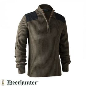 Deerhunter Rogaland XL Kahve Yarım Fermuarlı Kazak