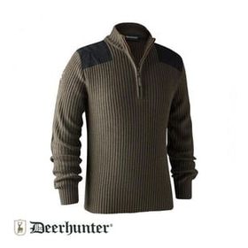 Deerhunter Rogaland XL Kahve Yarım Fermuarlı Kazak