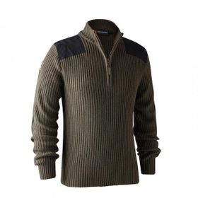 Deerhunter Rogaland XL Kahve Yarım Fermuarlı Kazak