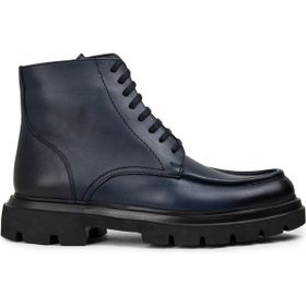Deery 01979MLCVE01 Hakiki Deri Lacivert Fermuarlı Erkek Bot