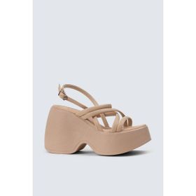 Deery DLG04ZBEJC01 Bej Kadın Platform Topuk Sandalet