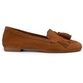 Deery E3201ZSYHC01 Hakiki Süet Taba Rengi Kadın Babet