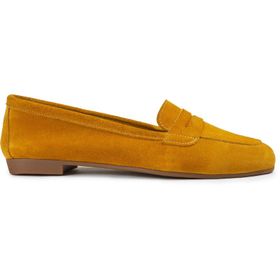 Deery E3202ZMVIC01 Kadın Sarı Hakiki Süet Babet
