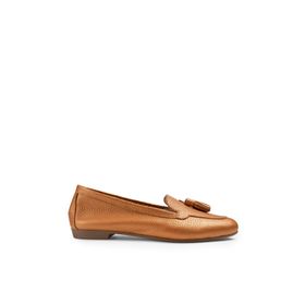 Deery E3209ZGRIC05 Hakiki Deri Bronz Rengi Kadın Babet