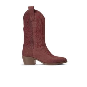Deery E8002ZBRDC01 Bordo Deri Kadın Çizme