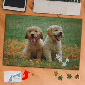 DEF68 Küçük Köpek Kardeşler 240 Parça Puzzle Yapboz Tablo
