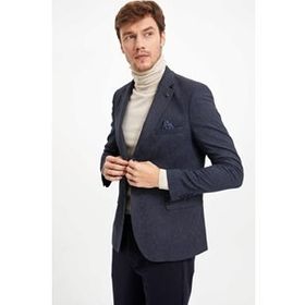 DeFacto 223362579 Siyah Erkek Blazer Ceket