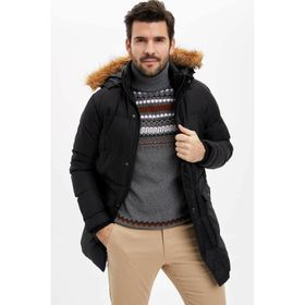 DeFacto 223554114 Haki Kapüşonlu Bomber Mont Erkek Mont
