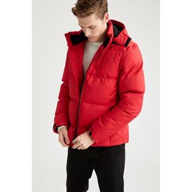 DeFacto 223554114 Haki Kapüşonlu Bomber Mont Erkek Mont