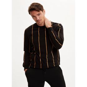 DeFacto 223831689 Gri Bisiklet Yaka Slim Fit Erkek Sweatshirt