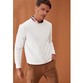 DeFacto 223831689 Gri Bisiklet Yaka Slim Fit Erkek Sweatshirt