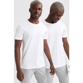 DeFacto 223831689 Gri Bisiklet Yaka Slim Fit Erkek Sweatshirt