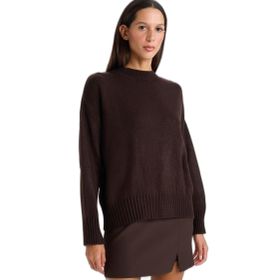 DeFacto 224709154 Kahve Oversize Triko Kadın Kazak