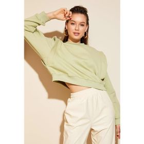 Defacto 225262831 Sarı Regular Fit Erkek Sweatshirt