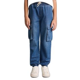 DeFacto 225796090 Mavi Erkek Çocuk Jogger Fit Jean Pantolon