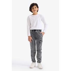 DeFacto 225796090 Mavi Erkek Çocuk Jogger Fit Jean Pantolon