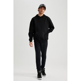 DeFacto A4387AX23AUBK81 Slim Fit Fermuar Cepli Esnek Paça Erkek Eşofman Altı