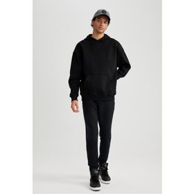 DeFacto A4387AX23AUBK81 Slim Fit Fermuar Cepli Esnek Paça Erkek Eşofman Altı