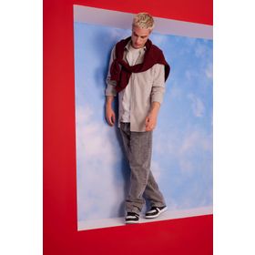 DeFacto A4644AX23AU GR91 Slim Fit Pamuklu Uzun Kollu Erkek Gömlek
