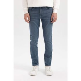 DeFacto A6943AX23AUNM84 Erkek Carlo Skinny Fit Ekstra Dar Kalıp Normal Bel Ekstra Dar Paça Jean Pantolon