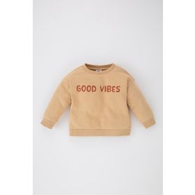 DeFacto A7391A523AU Slogan Baskılı Erkek Çocuk Sweatshirt